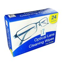 24 Sachets Optical Cleaning Wipes For Eyeglasses & Cameras
